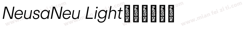 NeusaNeu Light字体转换